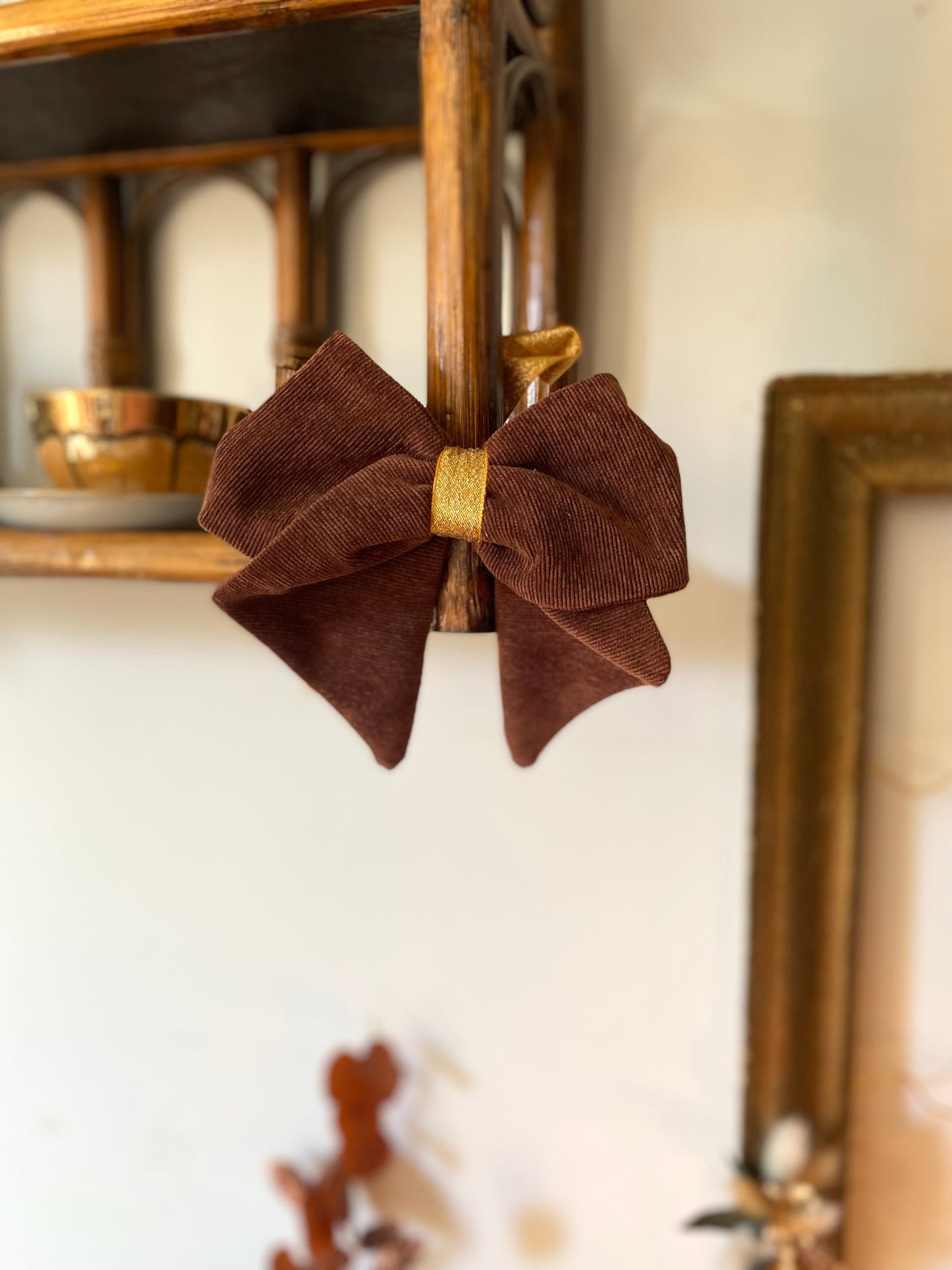 Noeud à bougeoir en velours