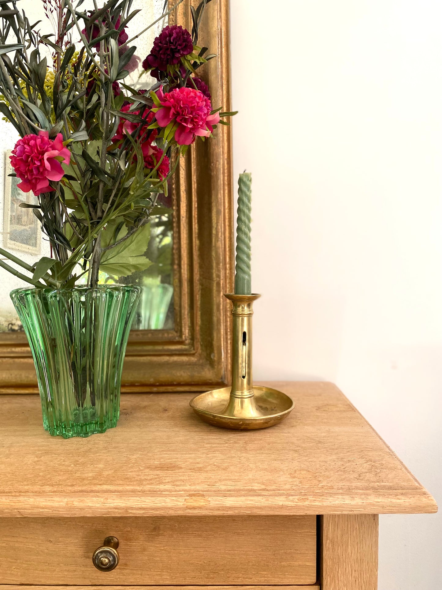 Vase en verre vintage
