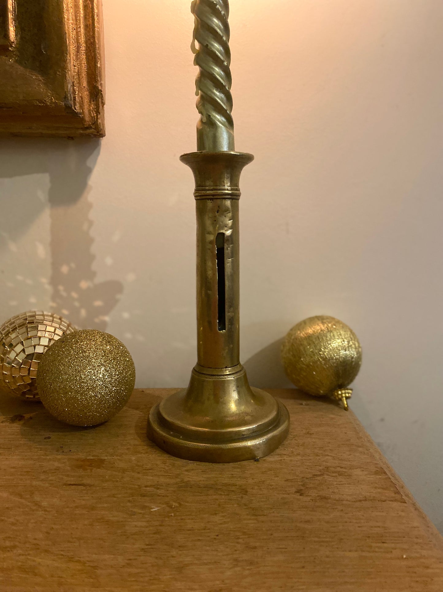 Bougeoir à poussoir XIXe siècle