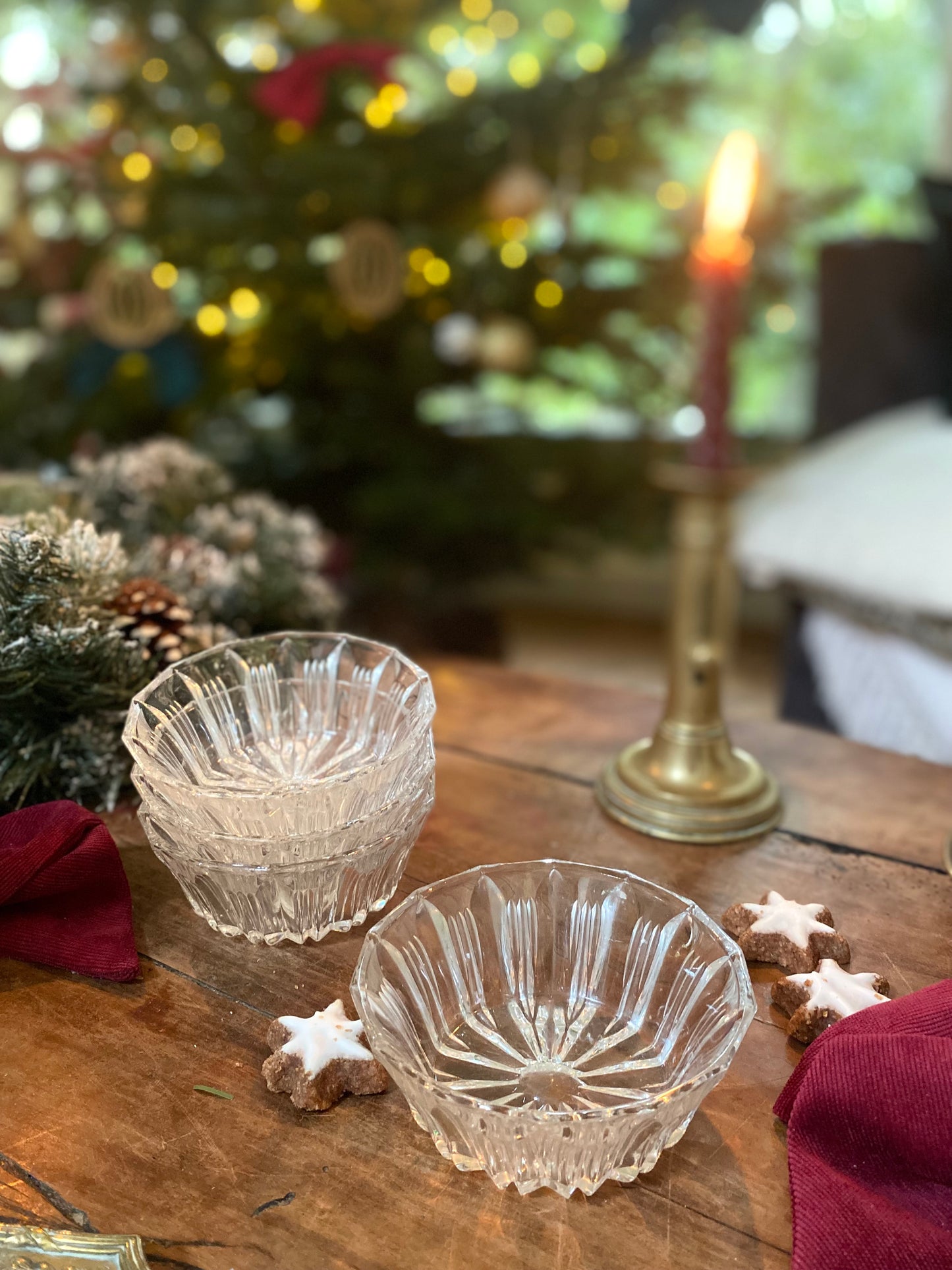 Ramequins en verre ancien