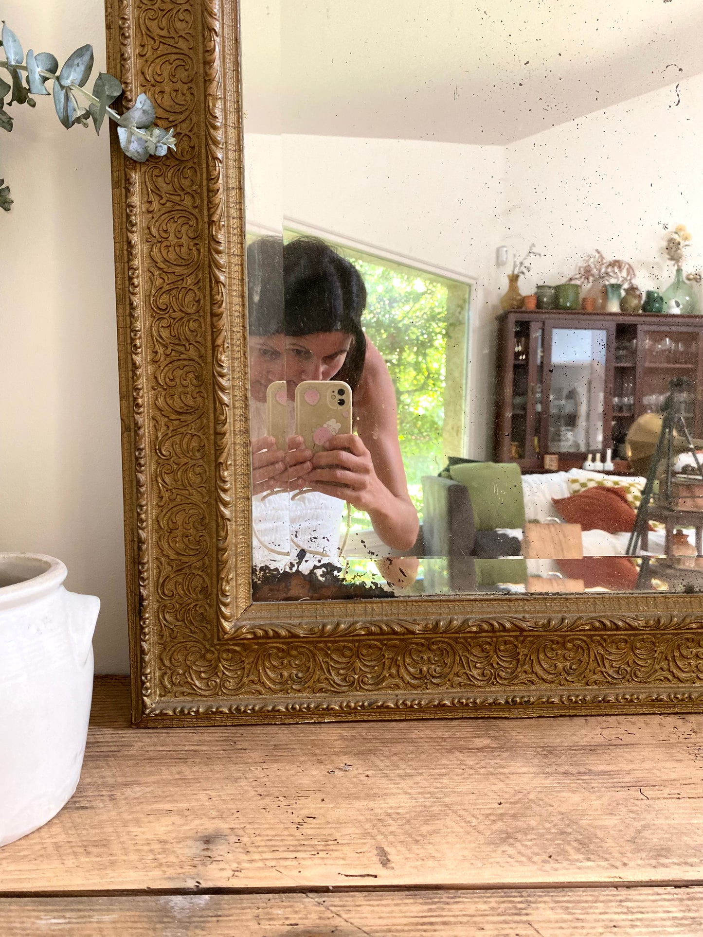 Grand miroir ancien baroque