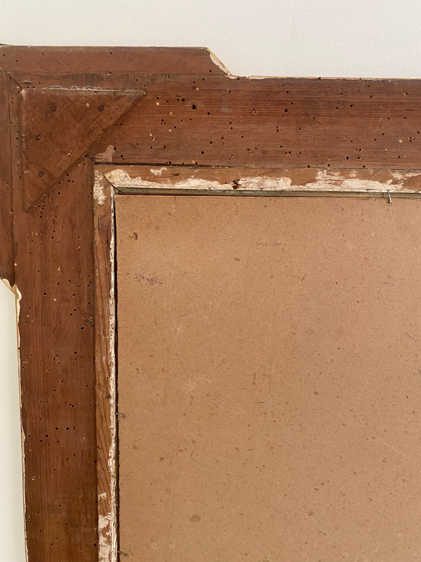 Superbe miroir ancien biseauté à "oreilles" – Style Louis-Philippe – Fin XIXe