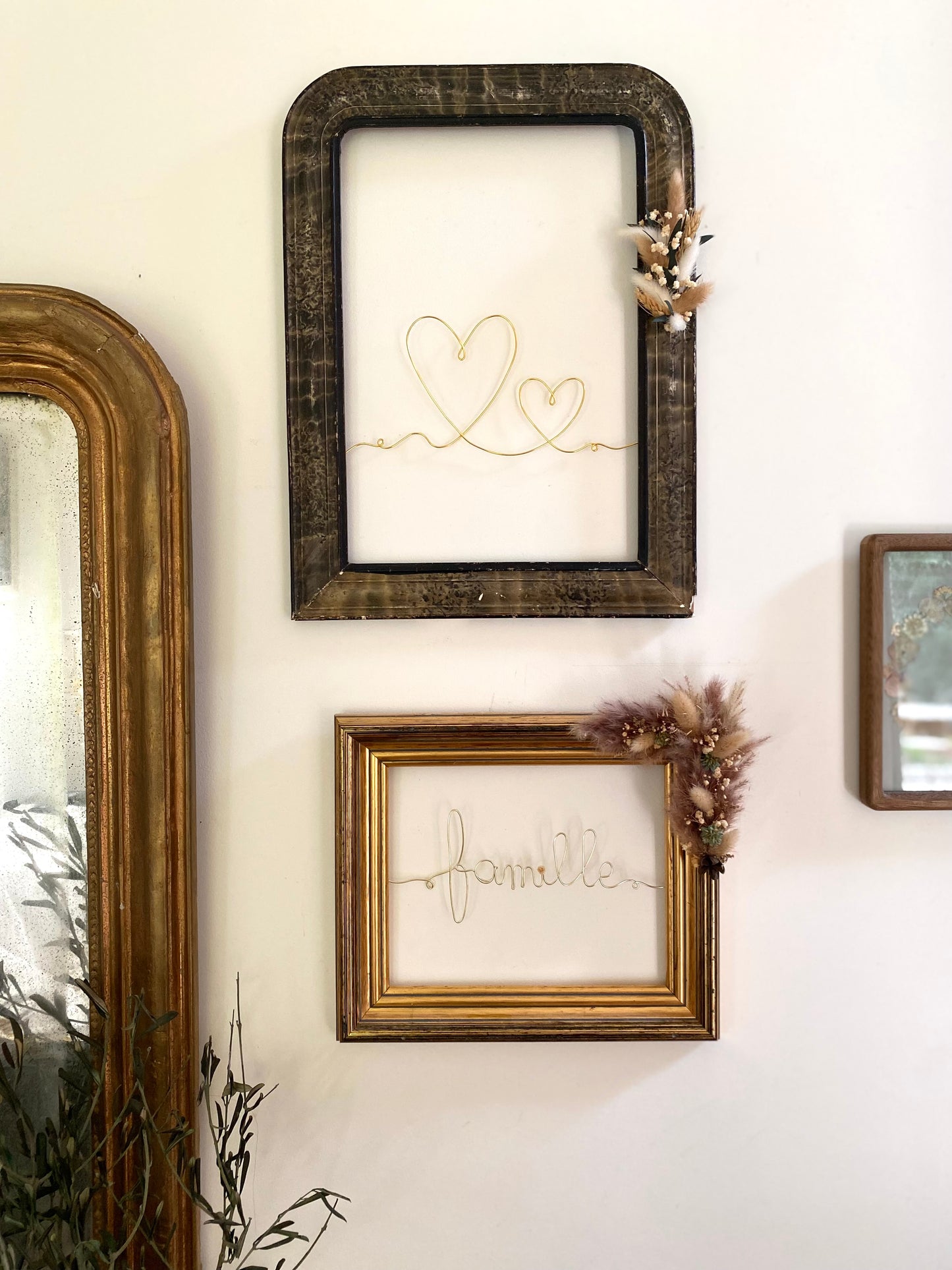 Cadre ancien décoré