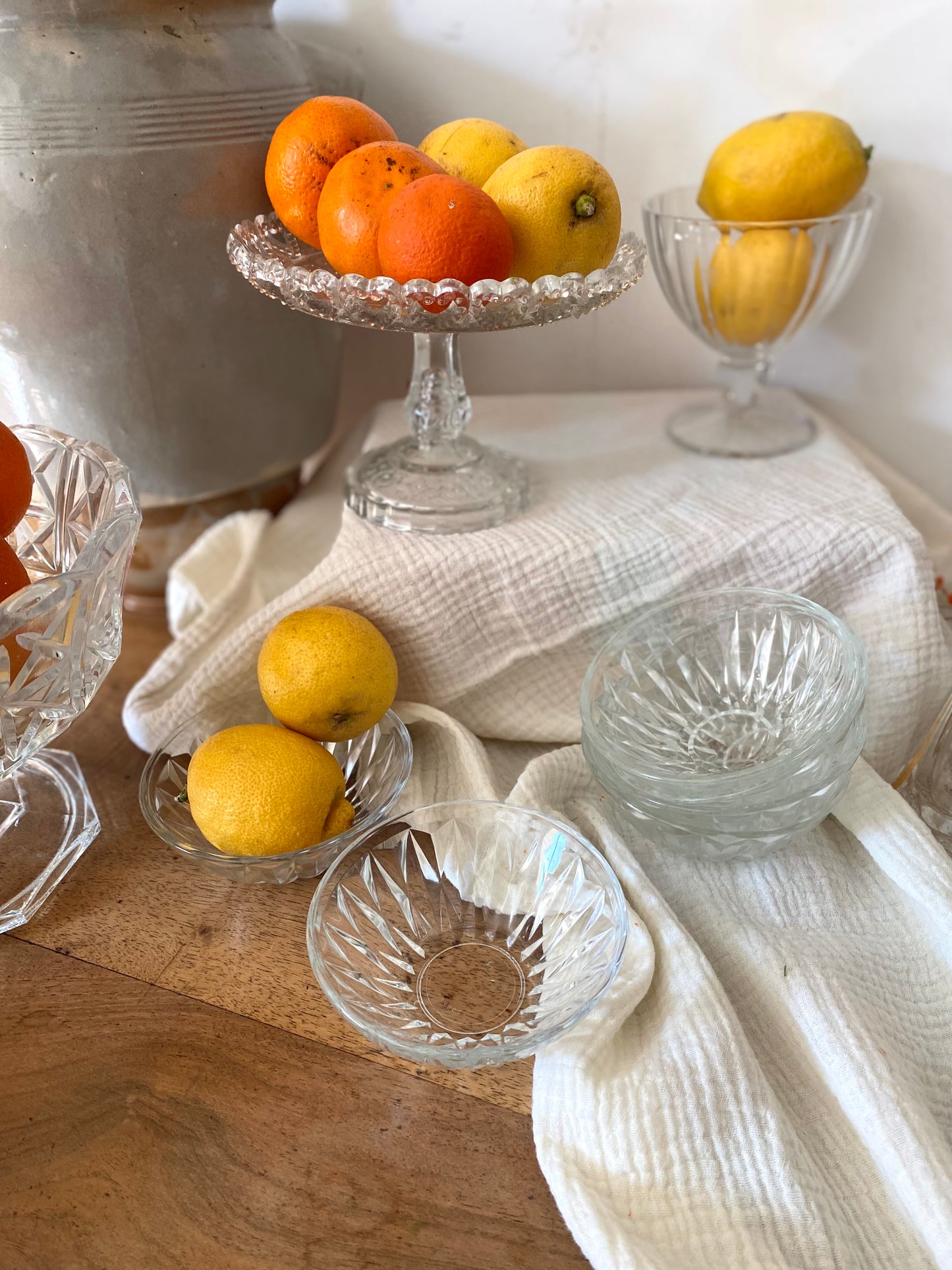 Coupelles en verre moulé 1960