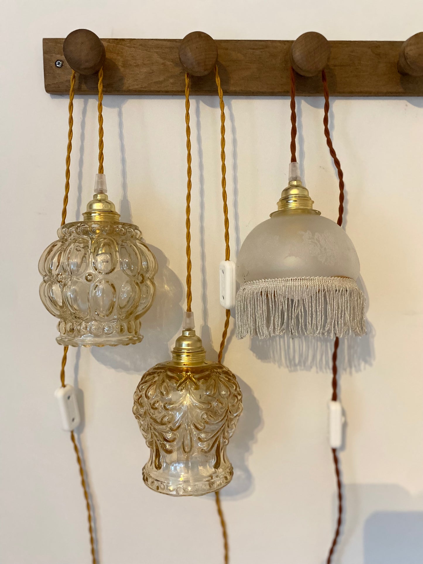 Baladeuse globe en verre Art Deco