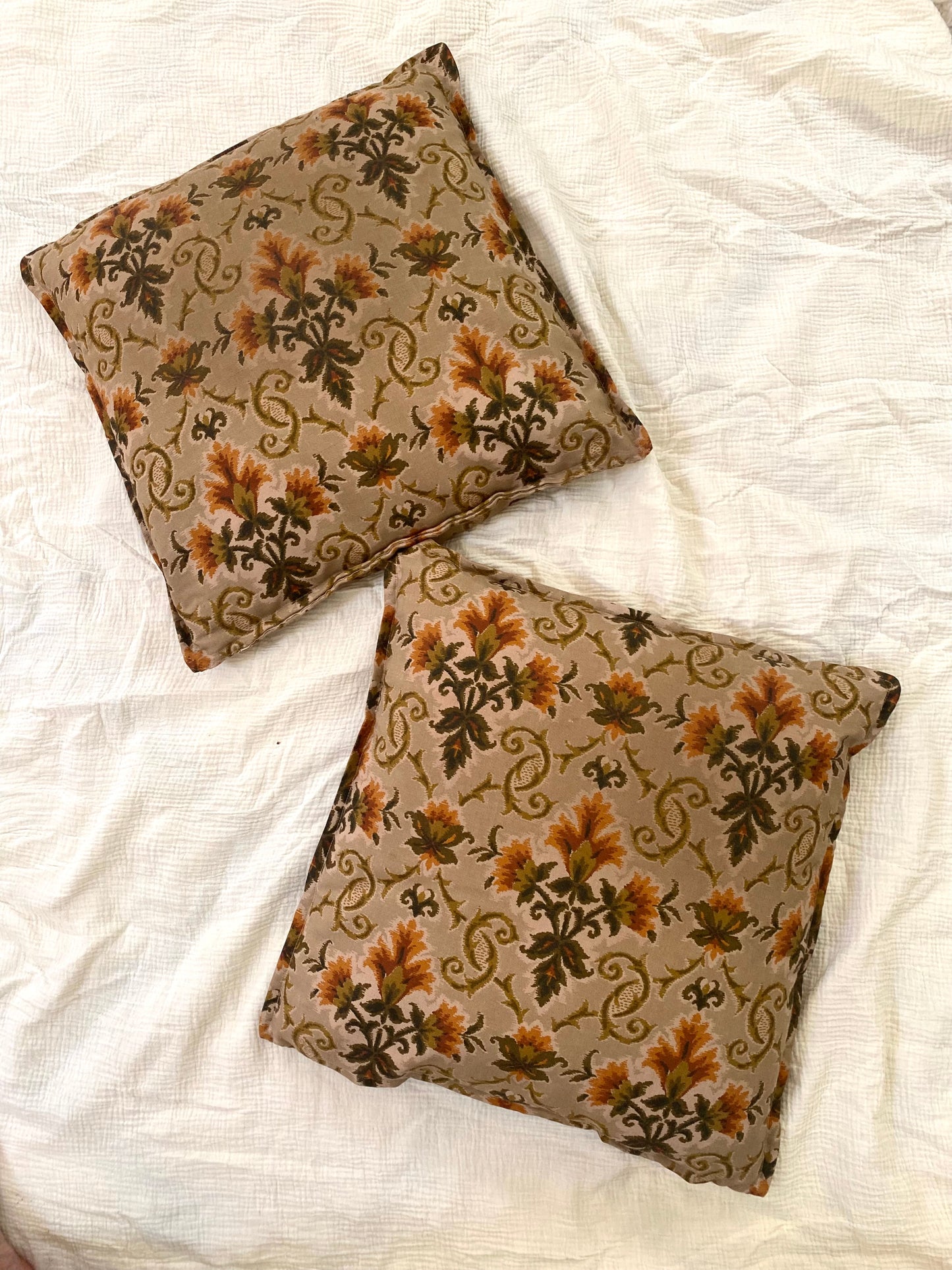 Ravissant duo de coussins en jacquard 70