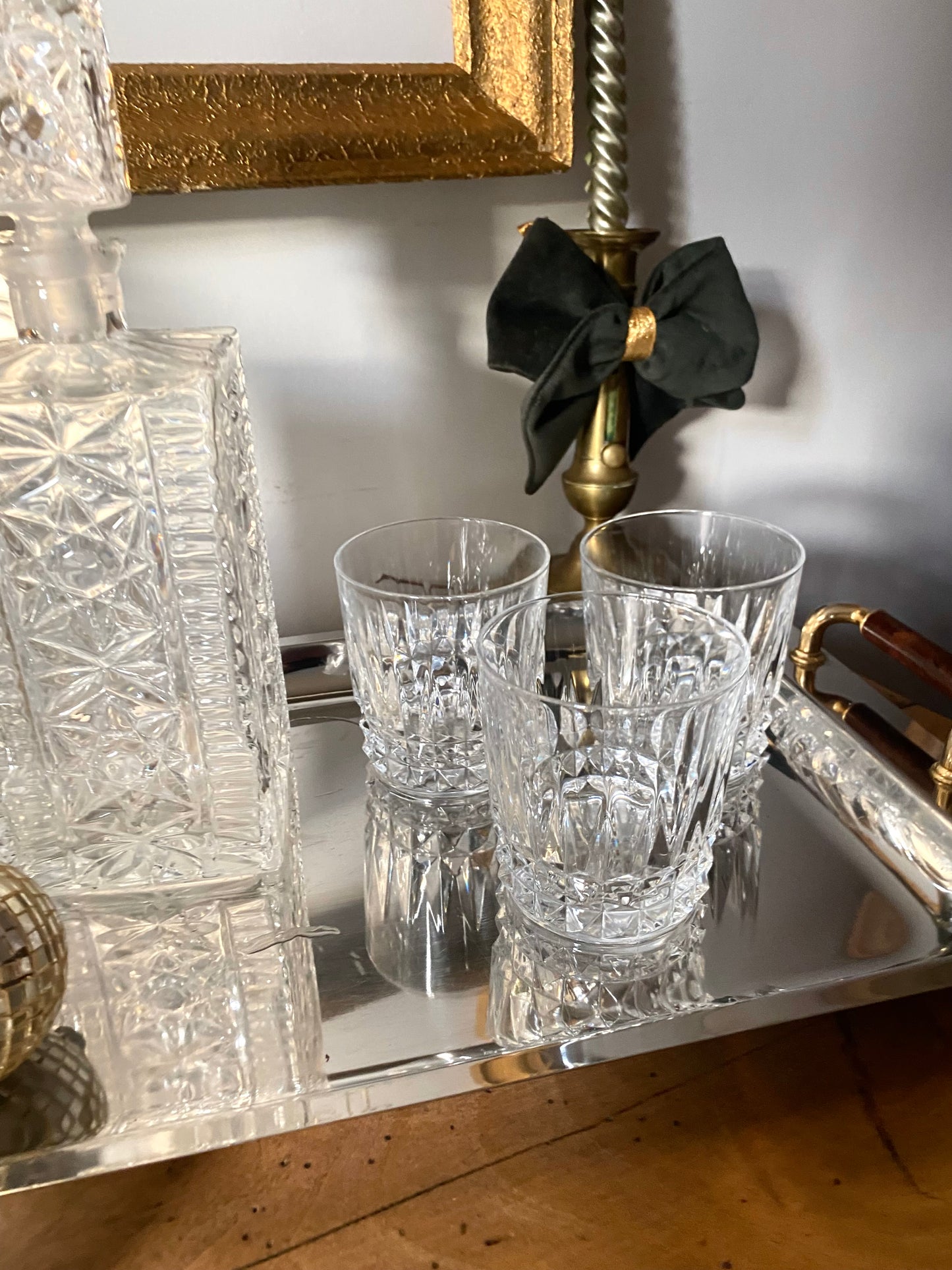 Service à whisky en cristal ancien