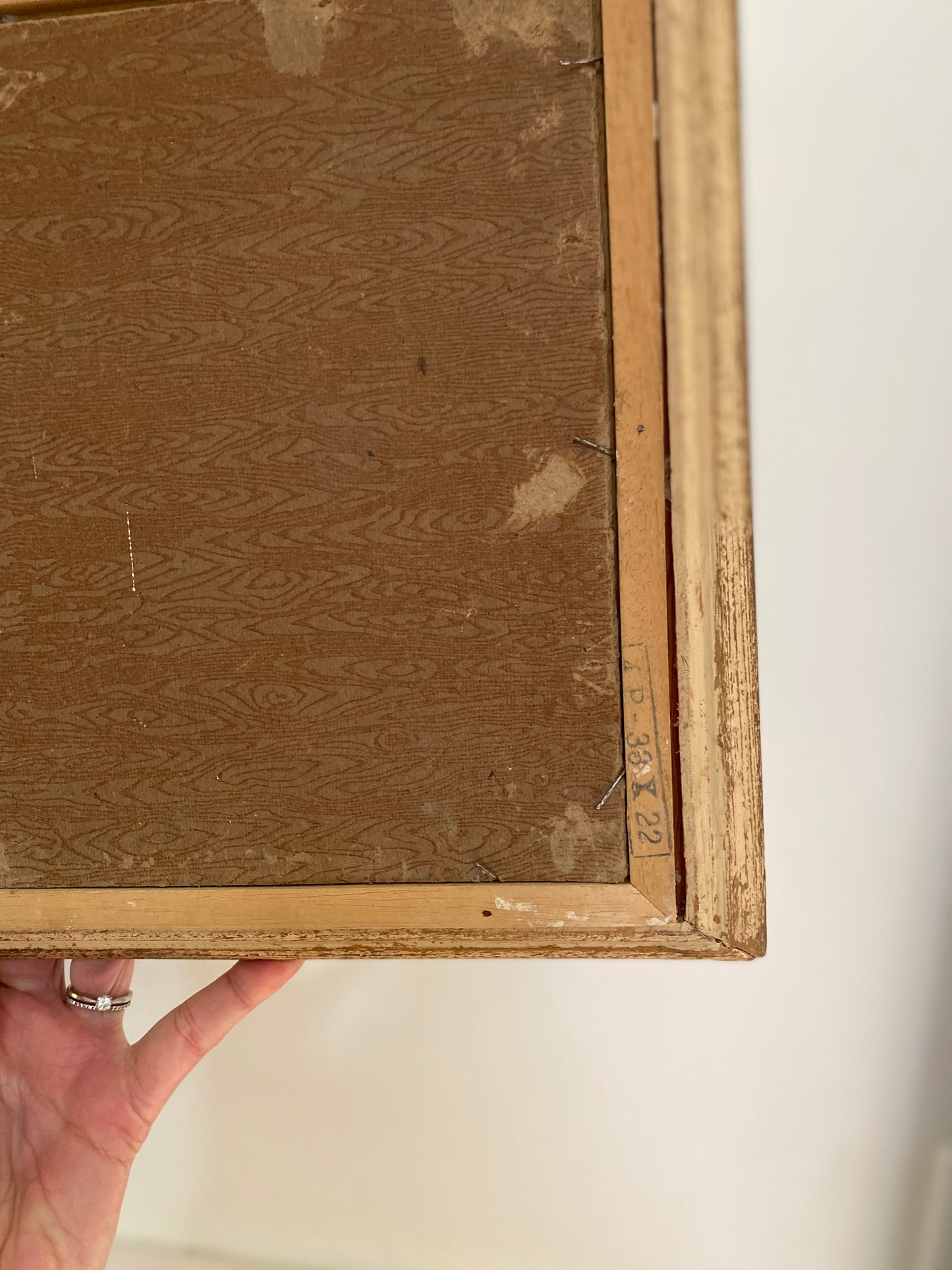 Tableau ancien : Paysage au bord de l'eau - Huile sur panneau