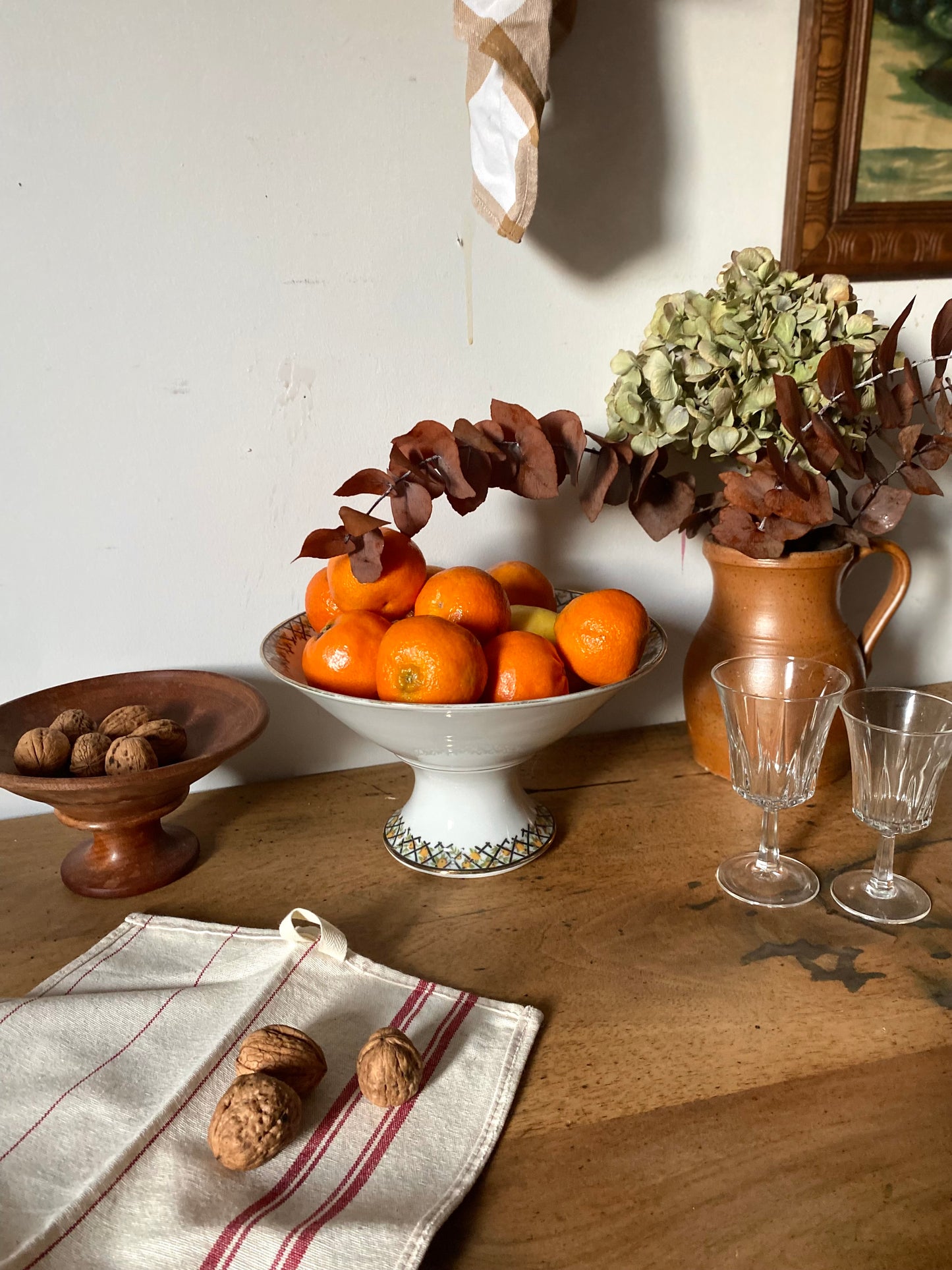 Coupe à fruit en faïence ancienne