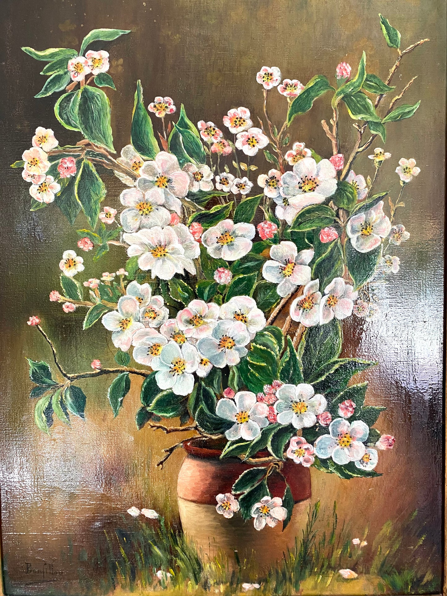 Huile sur toile ancienne
