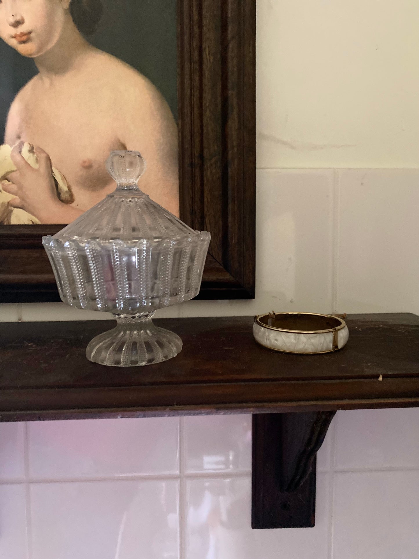 Bonbonnière en verre 1950