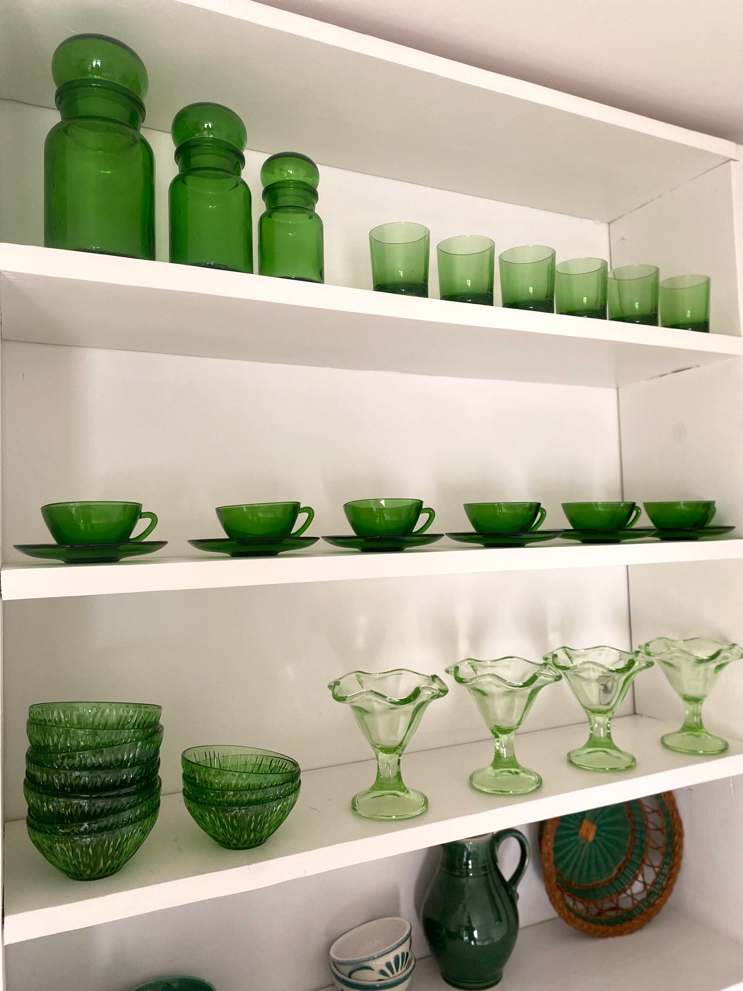 Coupes à glace en verre vintage