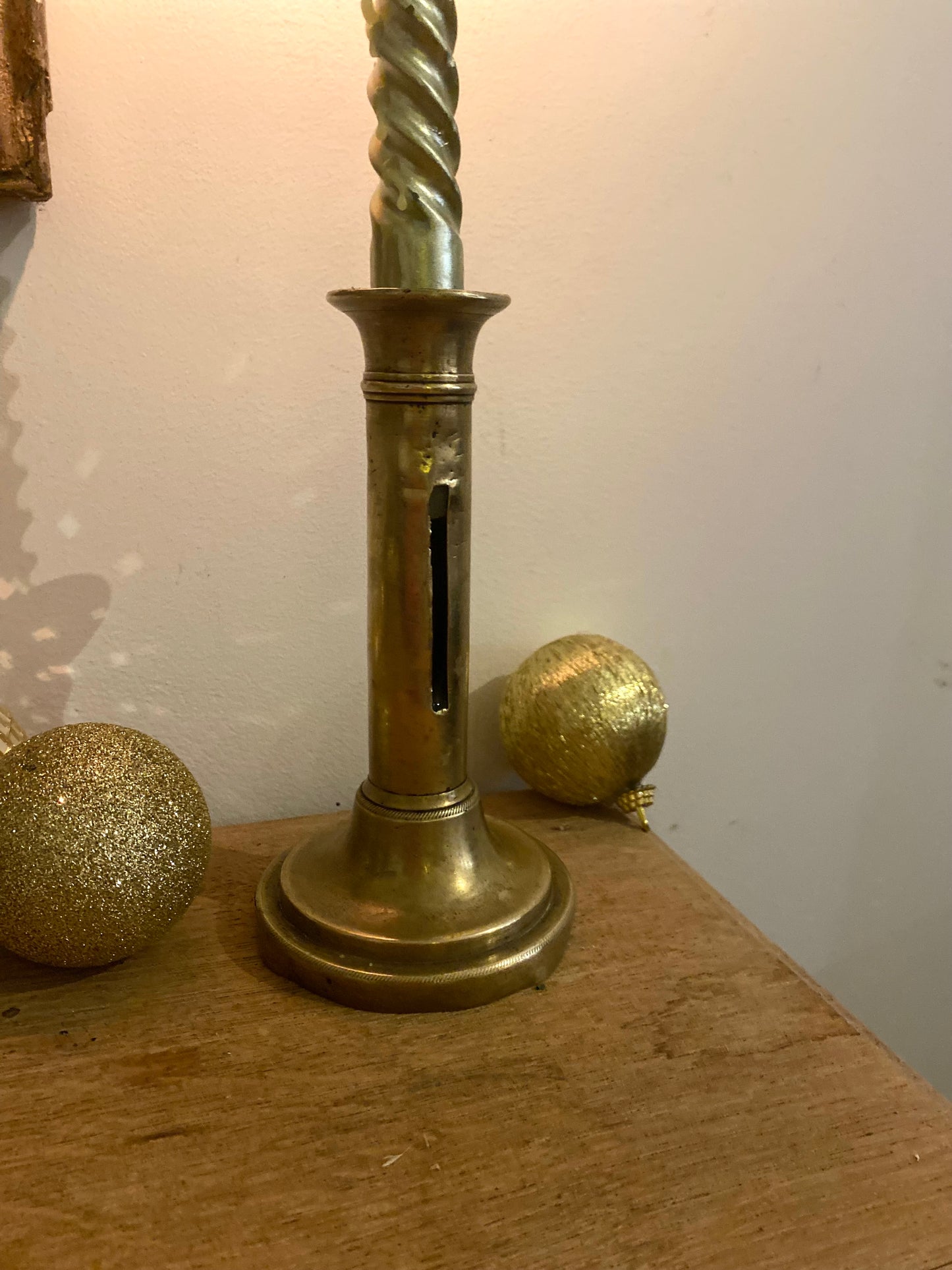 Bougeoir à poussoir XIXe siècle