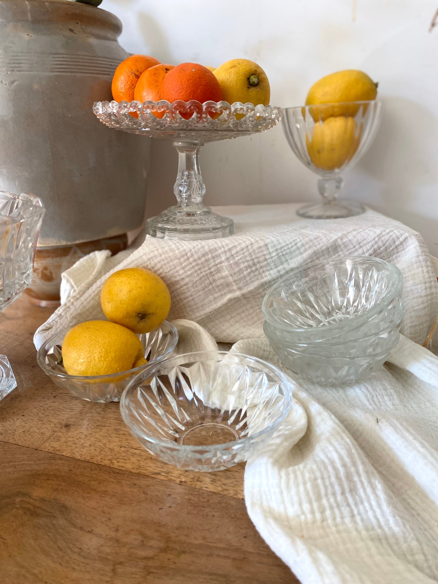 Coupelles en verre moulé 1960