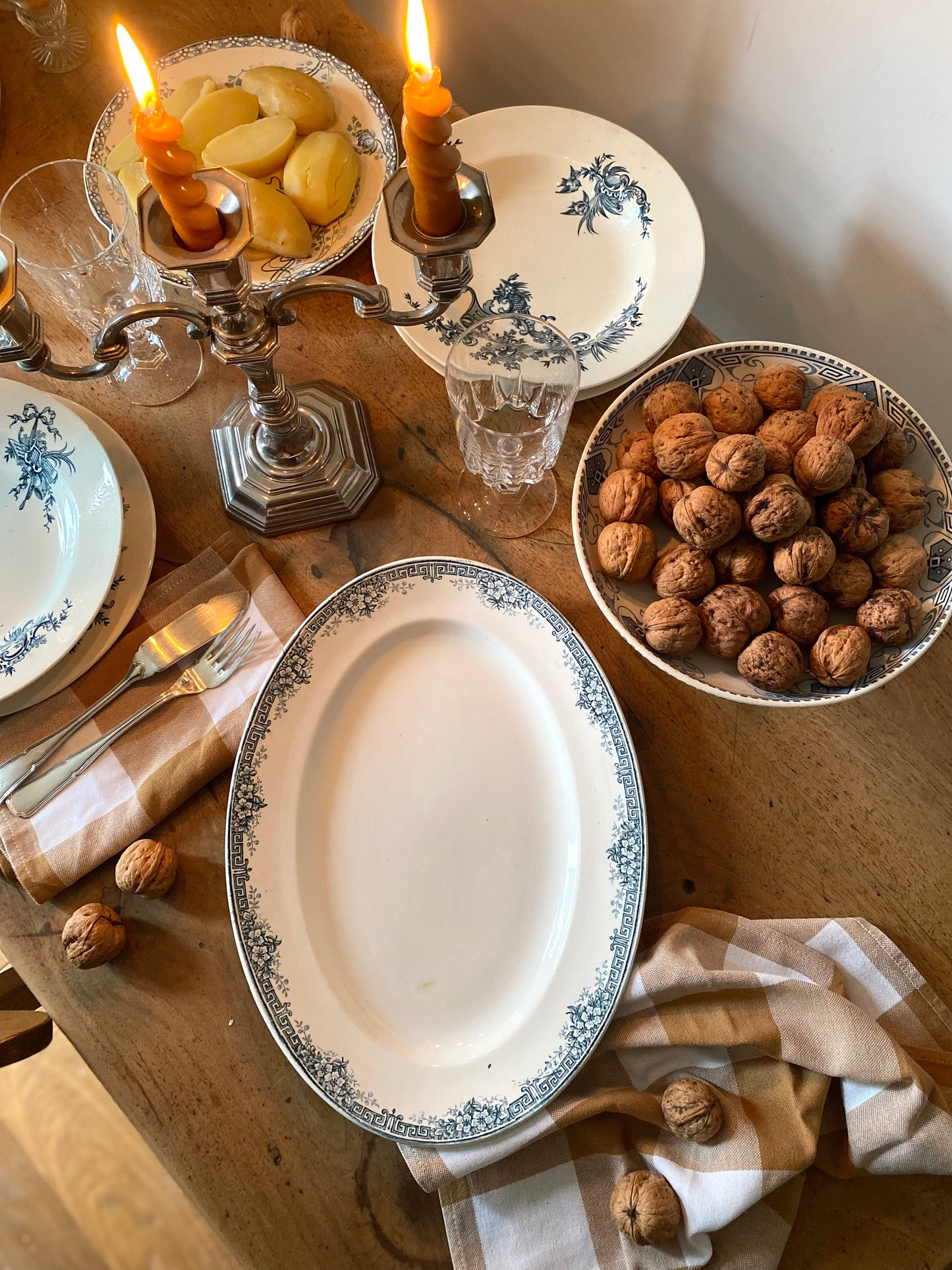 Plat de service ovale Terre de fer