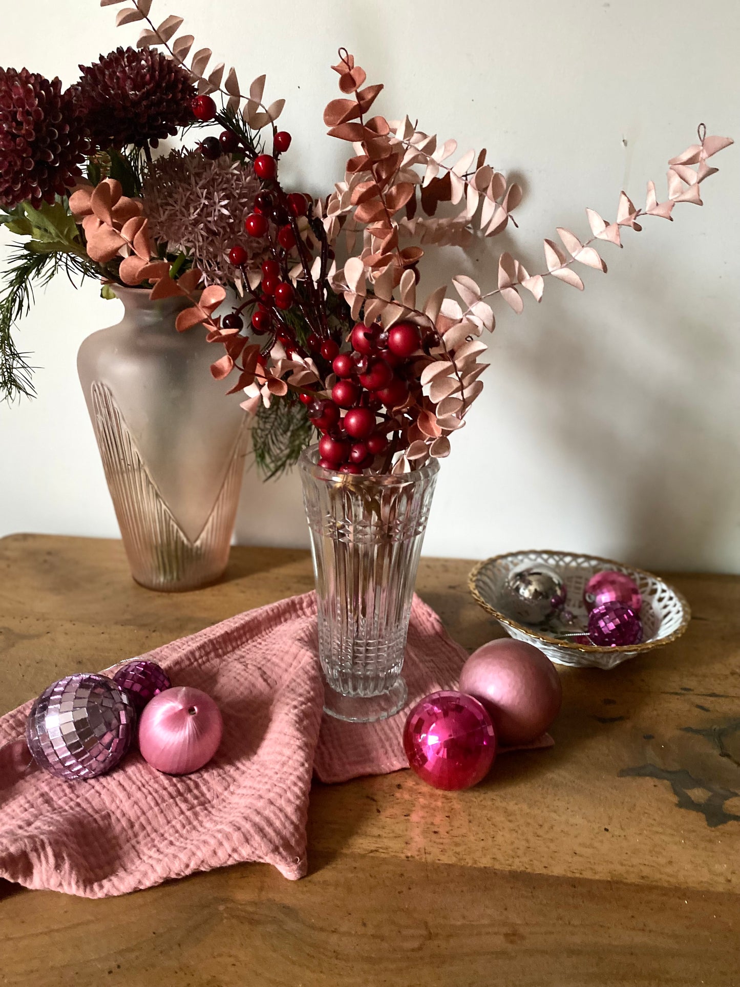 Vase en verre ancien