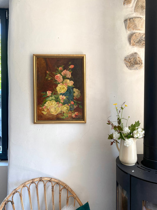 Huile sur toile ancienne