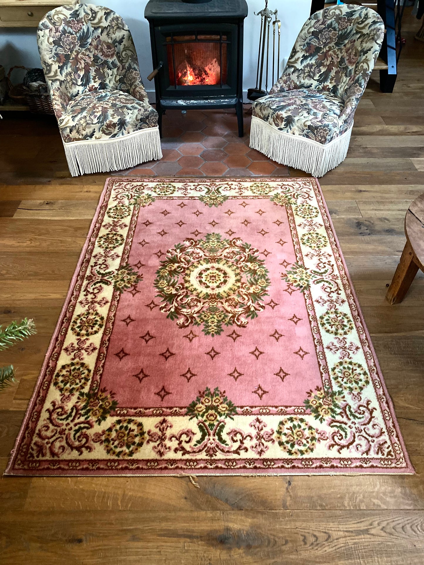 Tapis en laine ancien