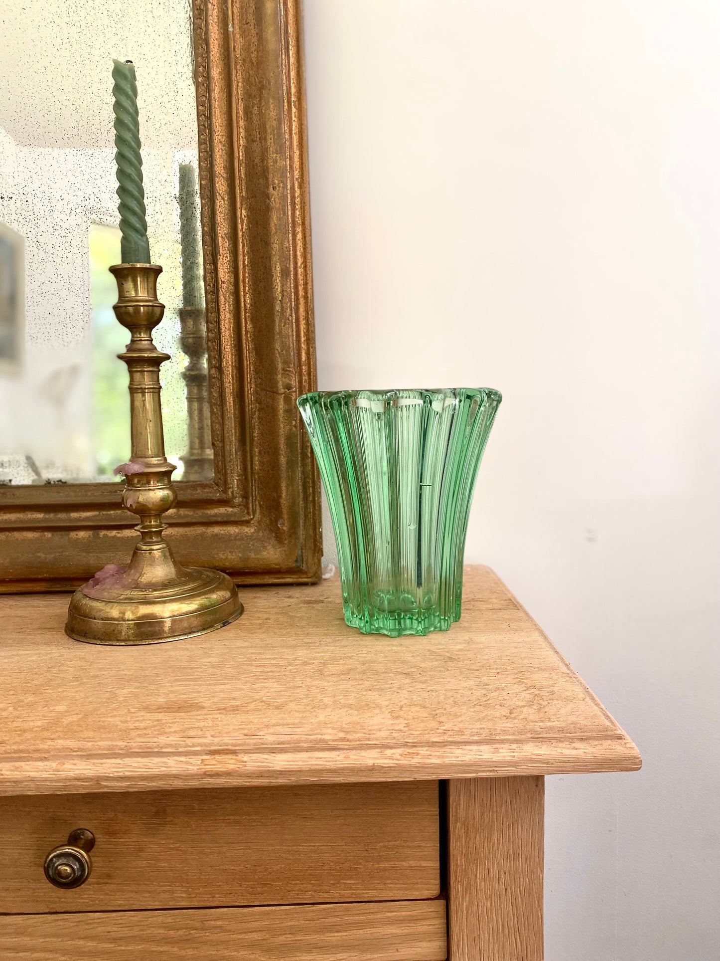 Vase en verre vintage