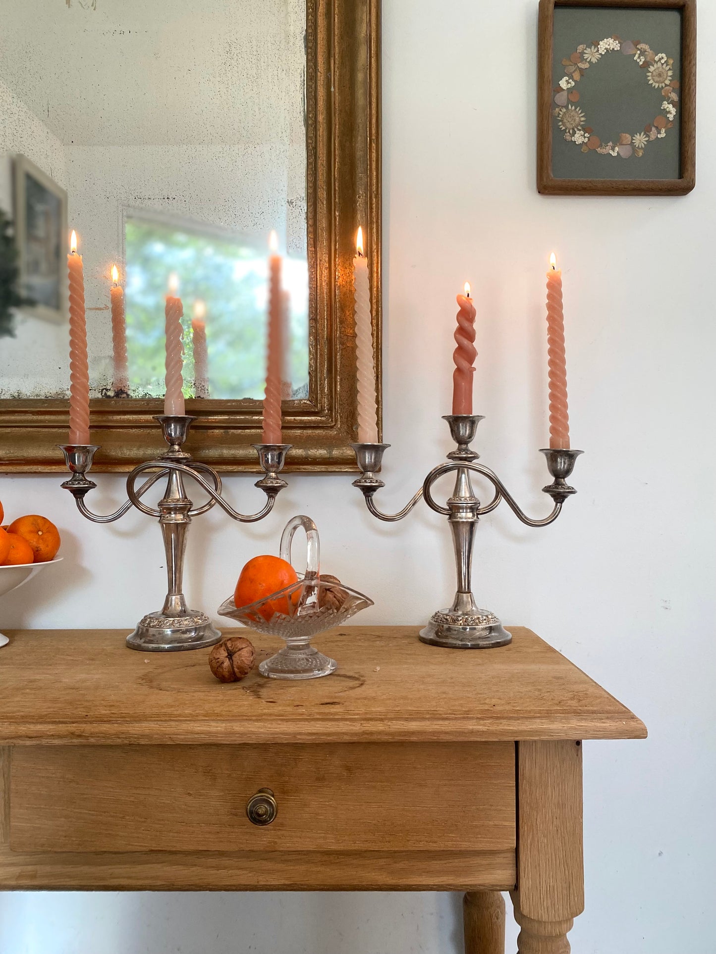 Paire de candélabres à trois branches