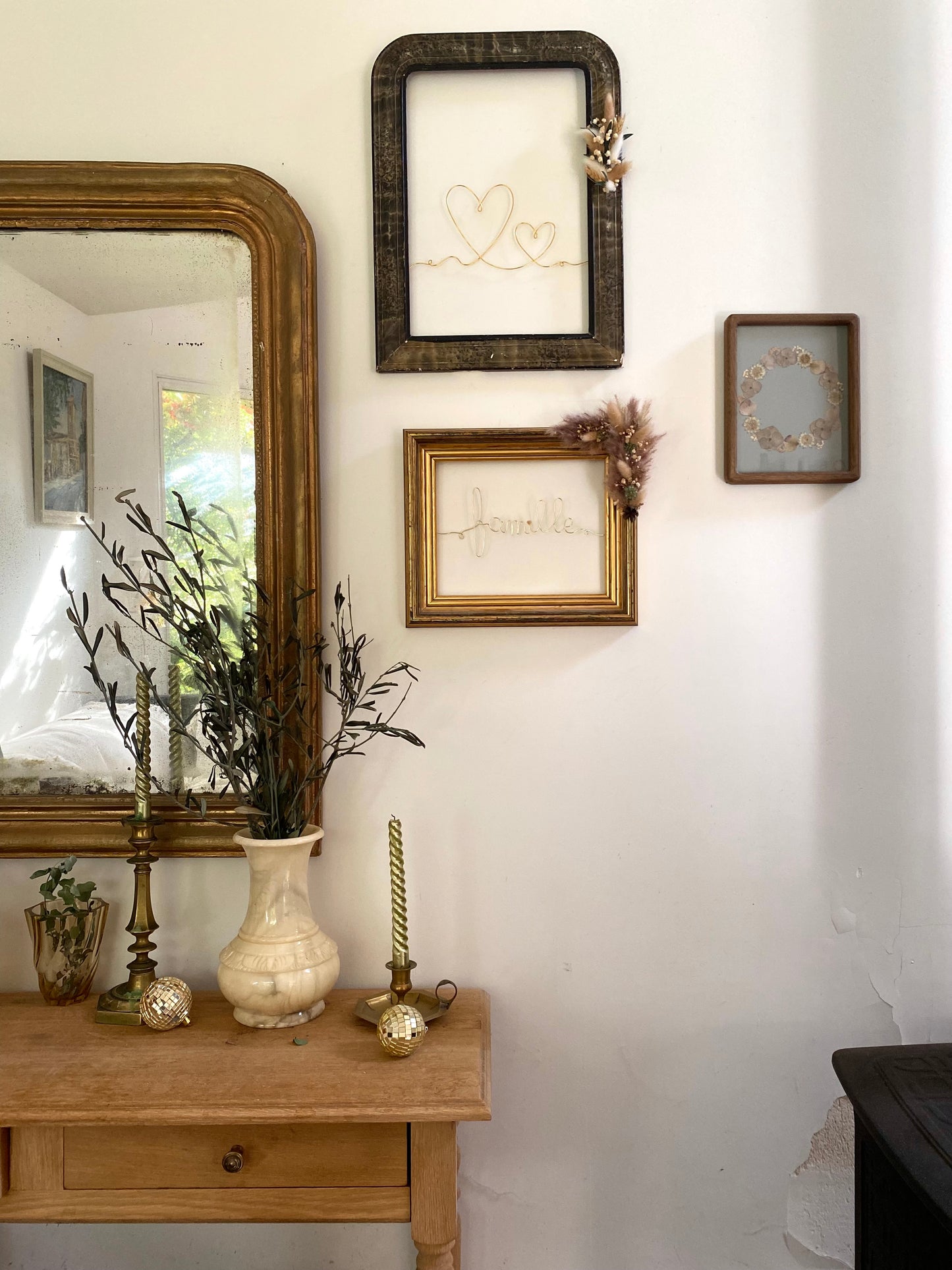 Cadre ancien décoré