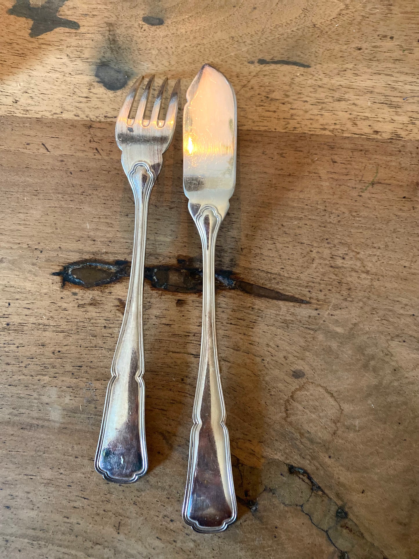 Couverts à poisson anciens