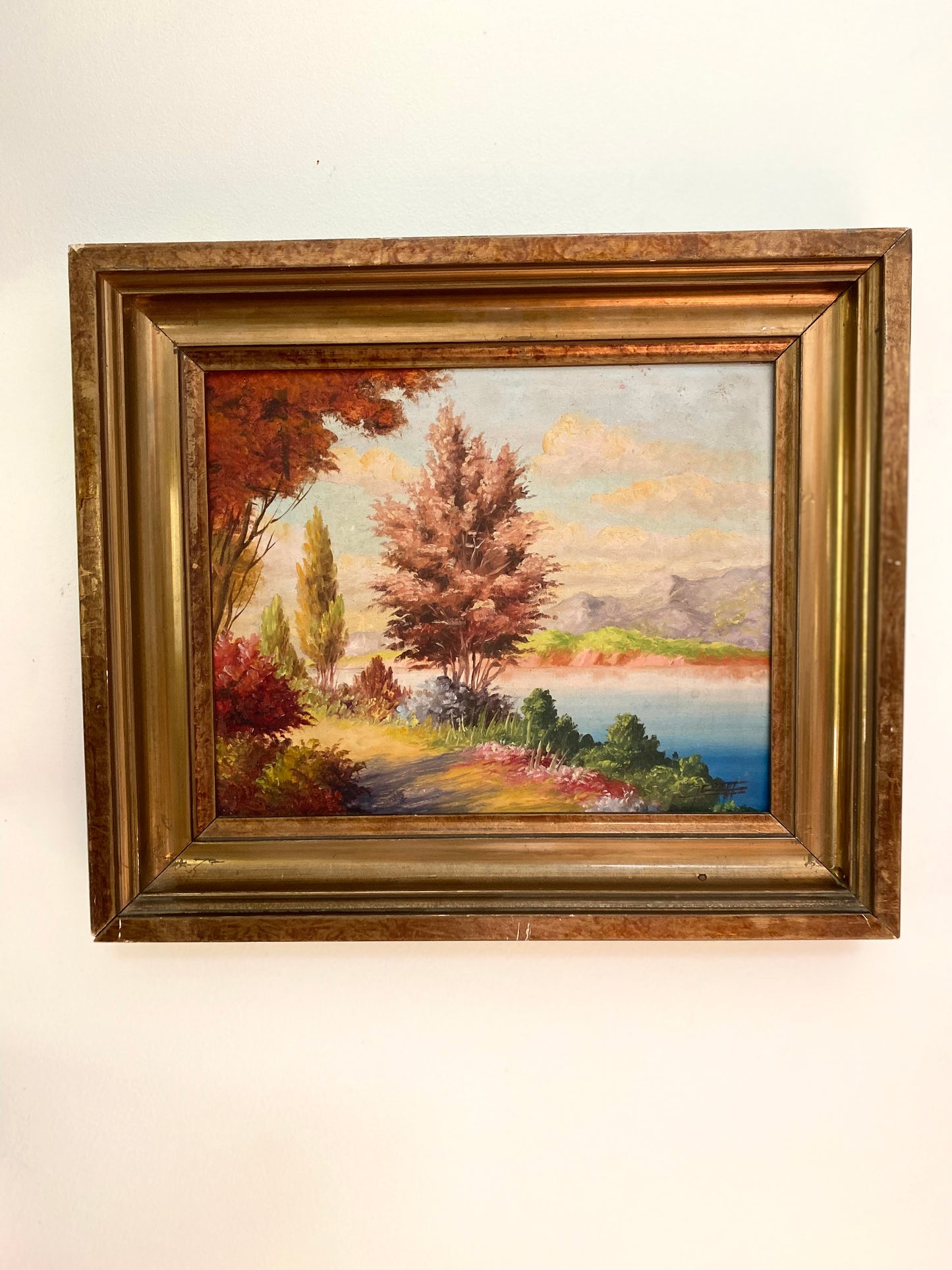 Huile sur panneau ancienne