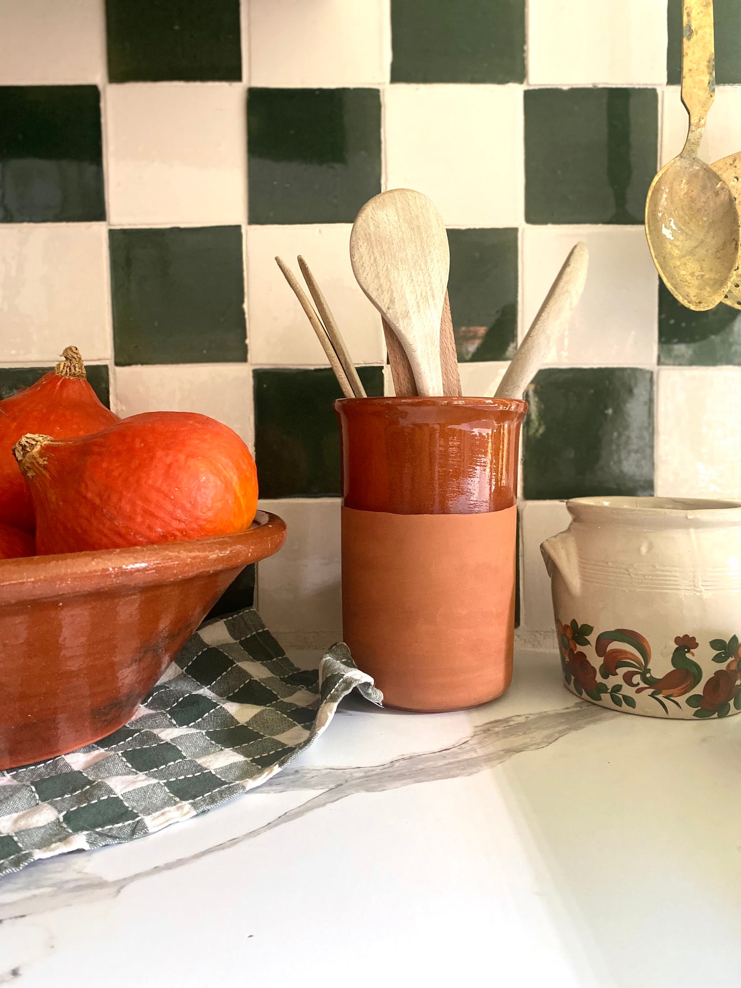 Pot en terre cuite vernissée