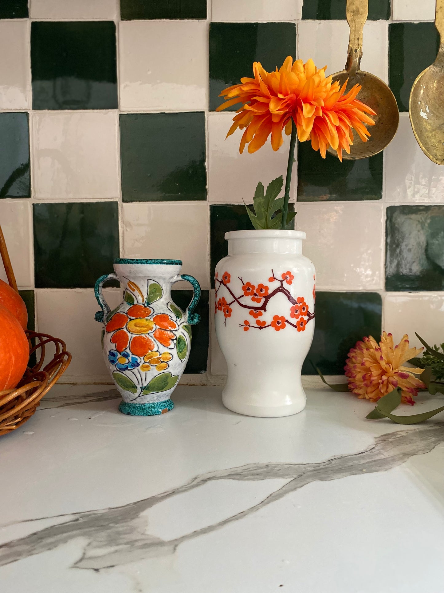 Vase en opaline vintage