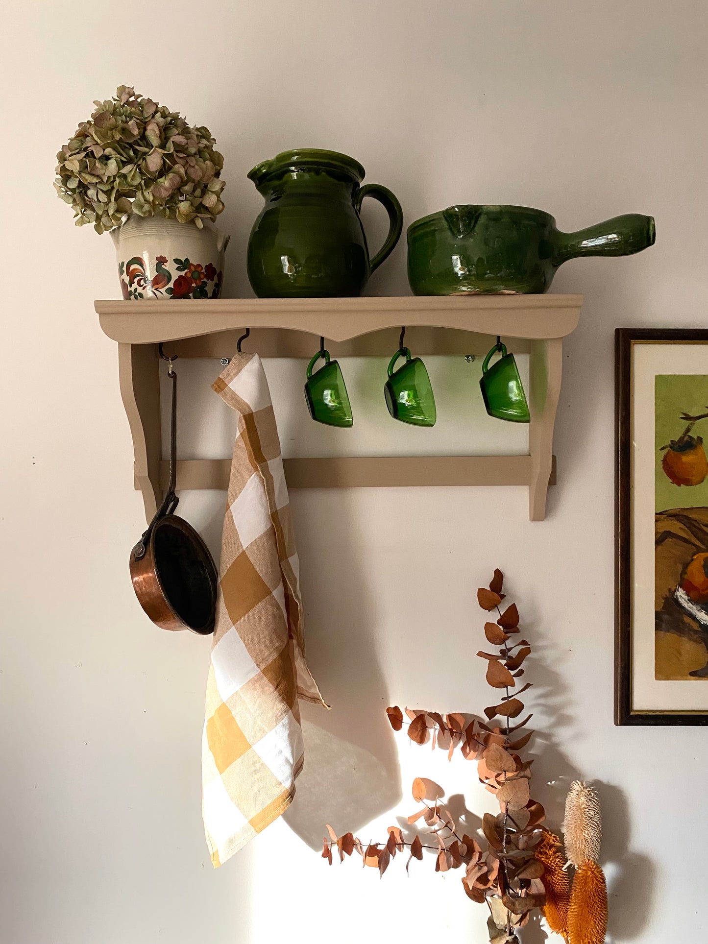 Étagère murale en bois ancien