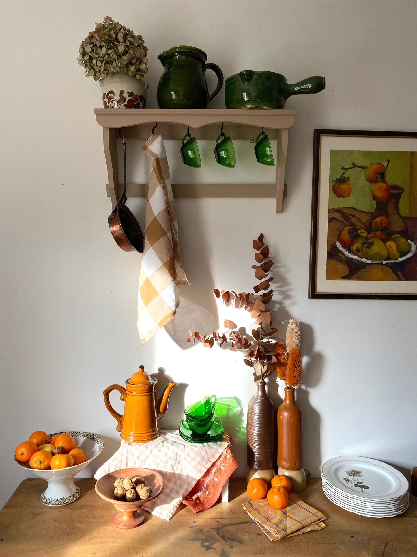 Étagère murale en bois ancien