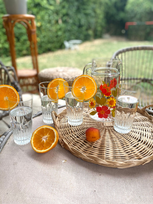 Service à orangeade 70’s