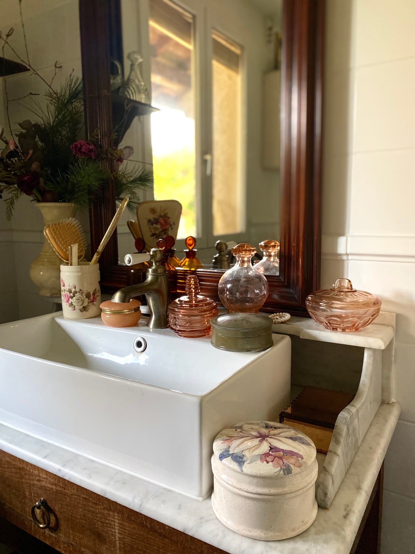 Boîte à poudre en rosaline