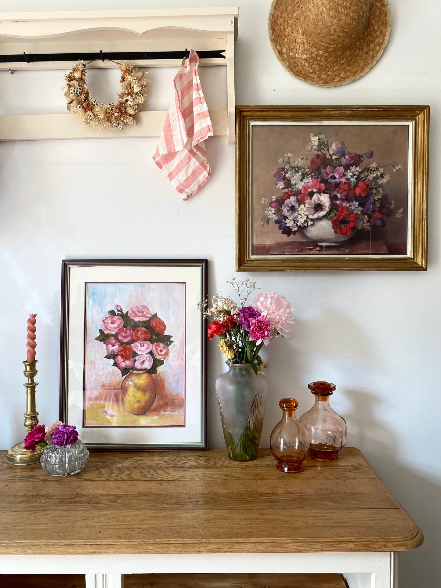 Huile sur toile ancienne encadrée