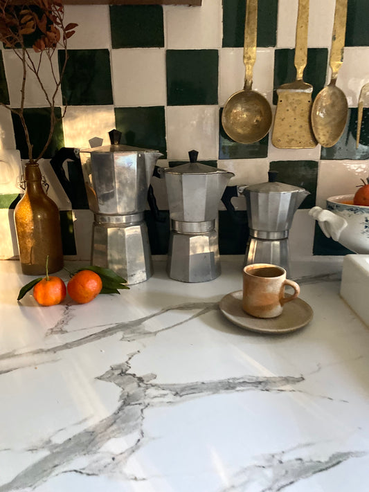 Trio de cafetière italienne vintage