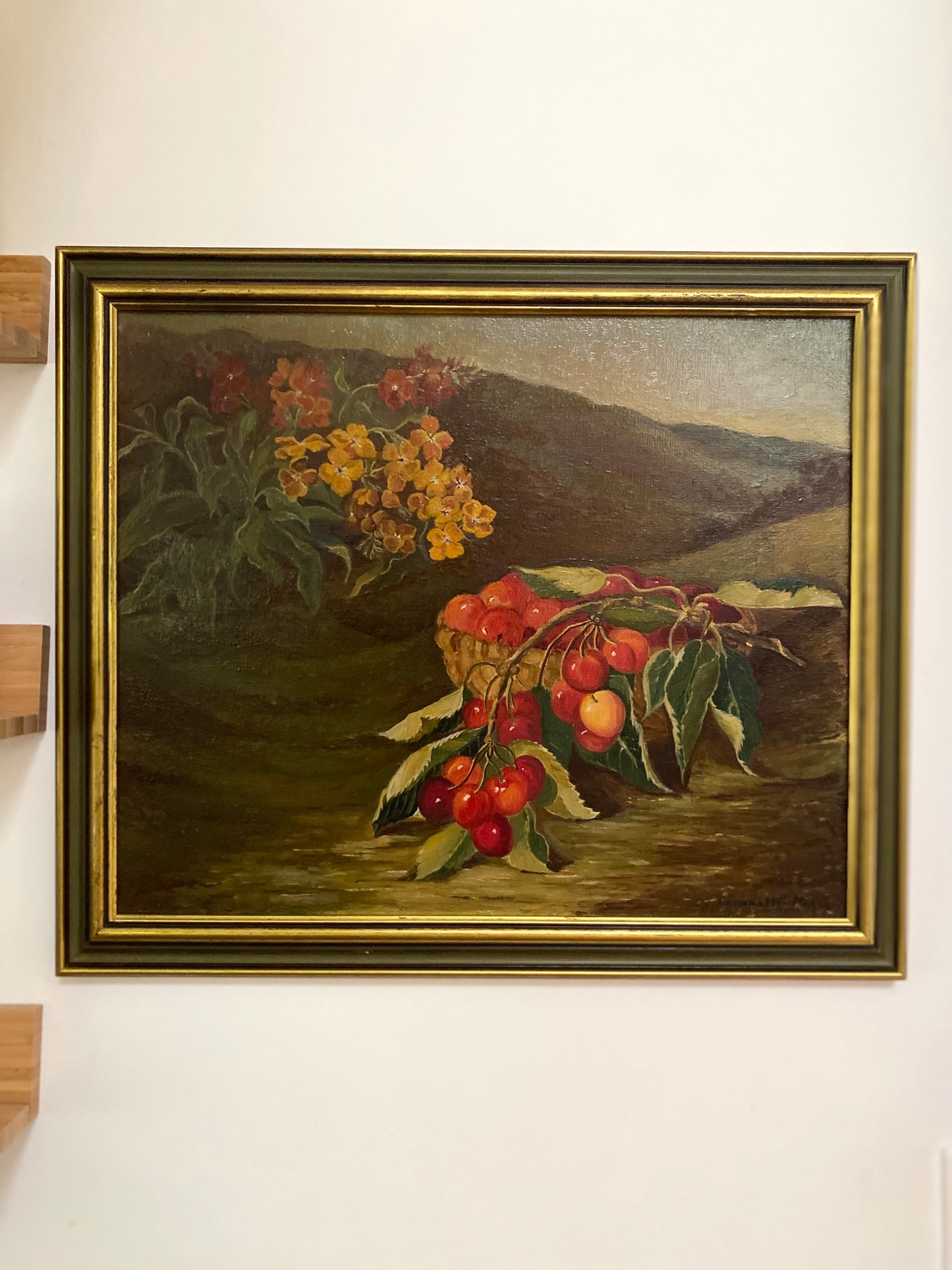 Nature morte à l’huile ancienne