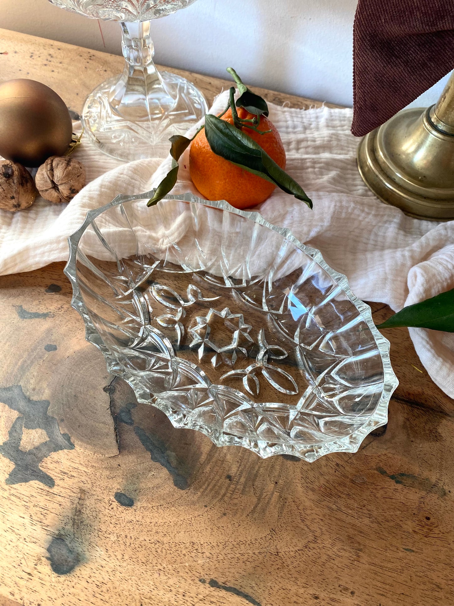 Duo de ravier en verre