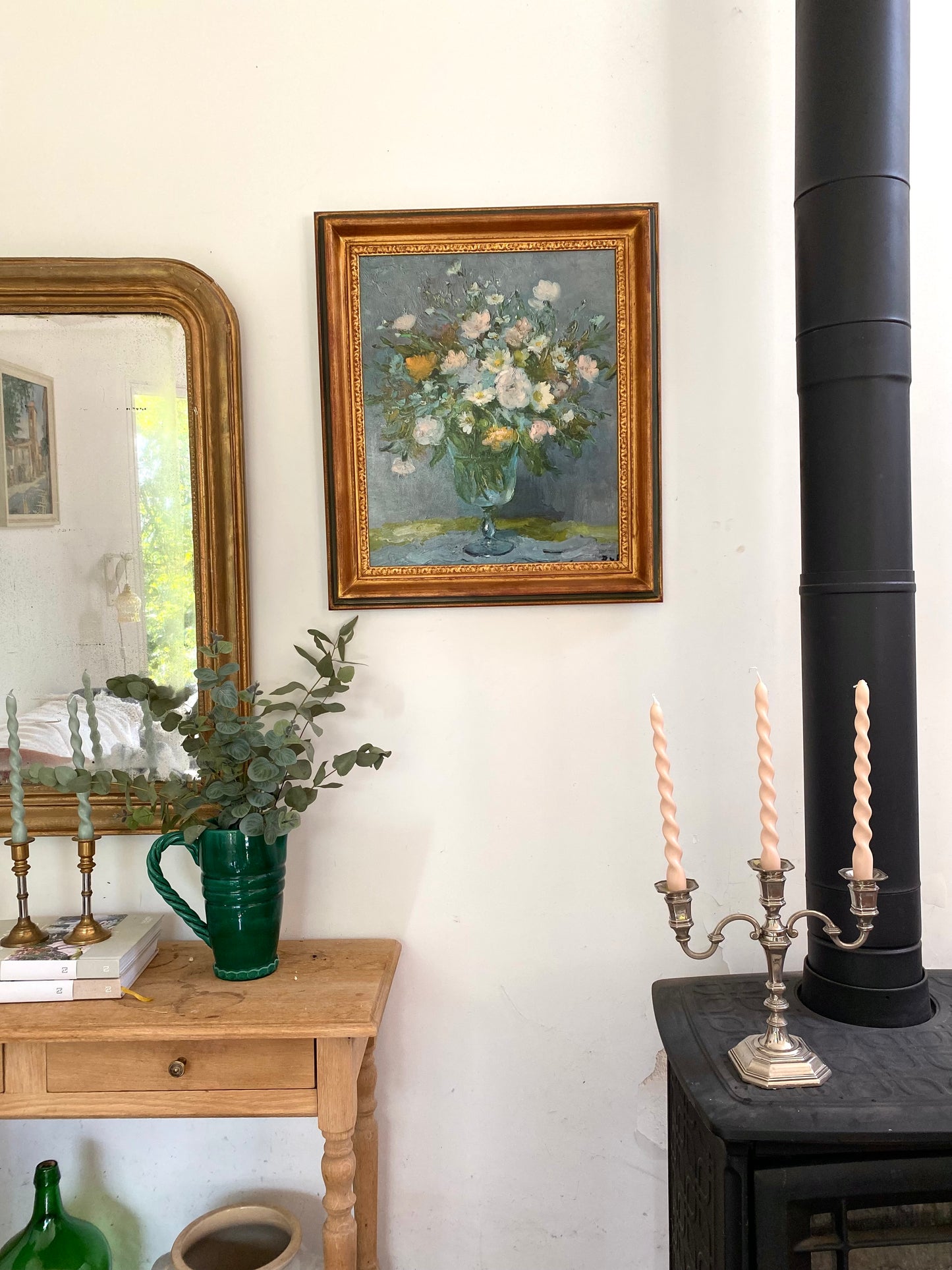 Huile sur toile "Bouquet de Fleurs" - Style Impressionniste Marcel DYF- Milieu du XXe siècle