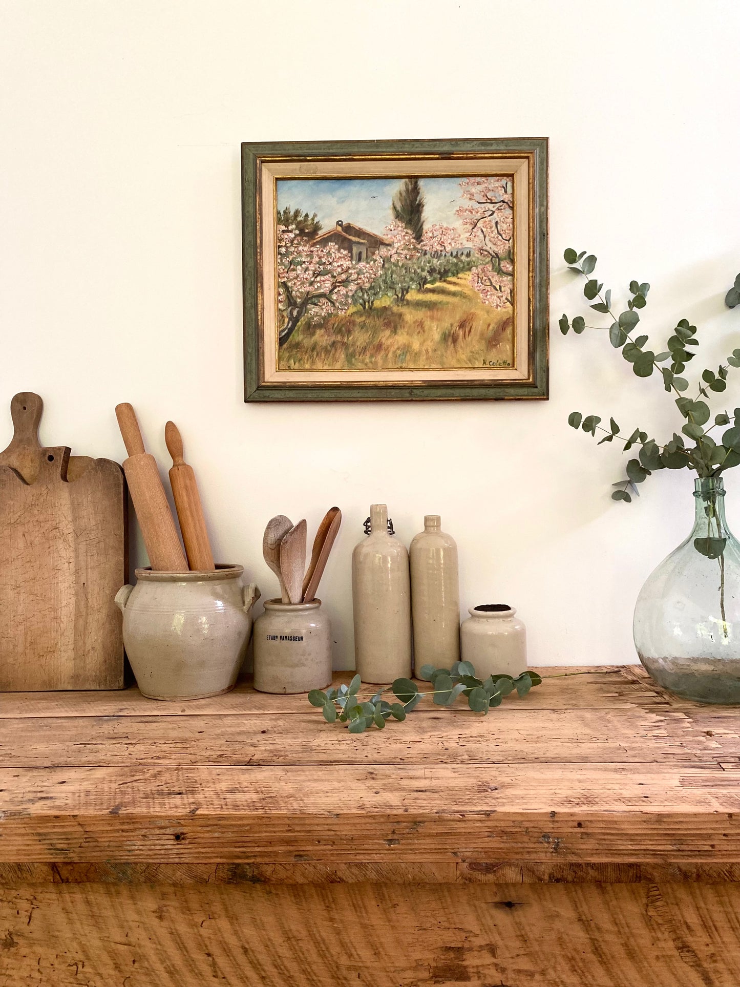 Pot à graisse ancien en grès