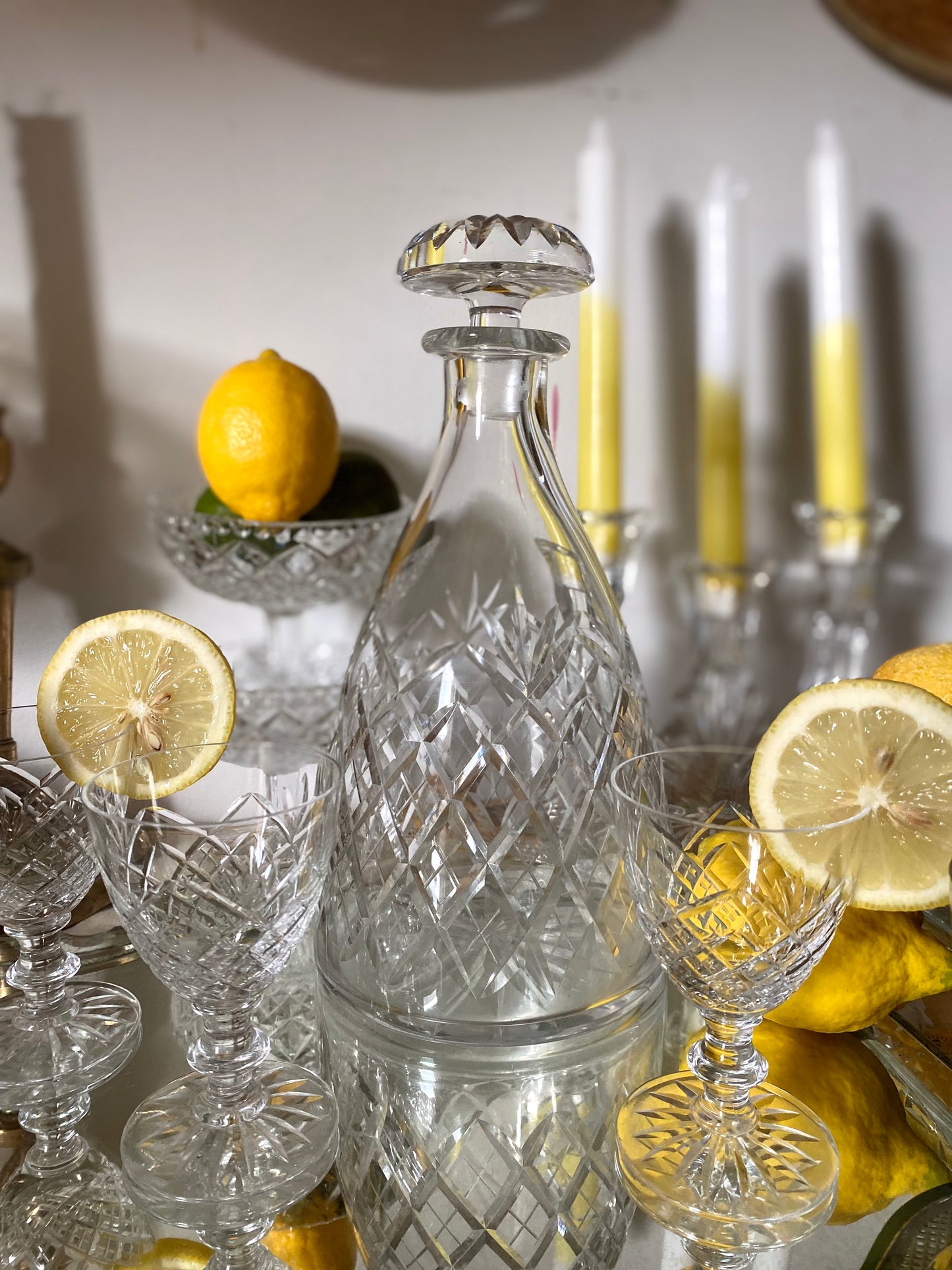 Service à digestif en cristal ancien