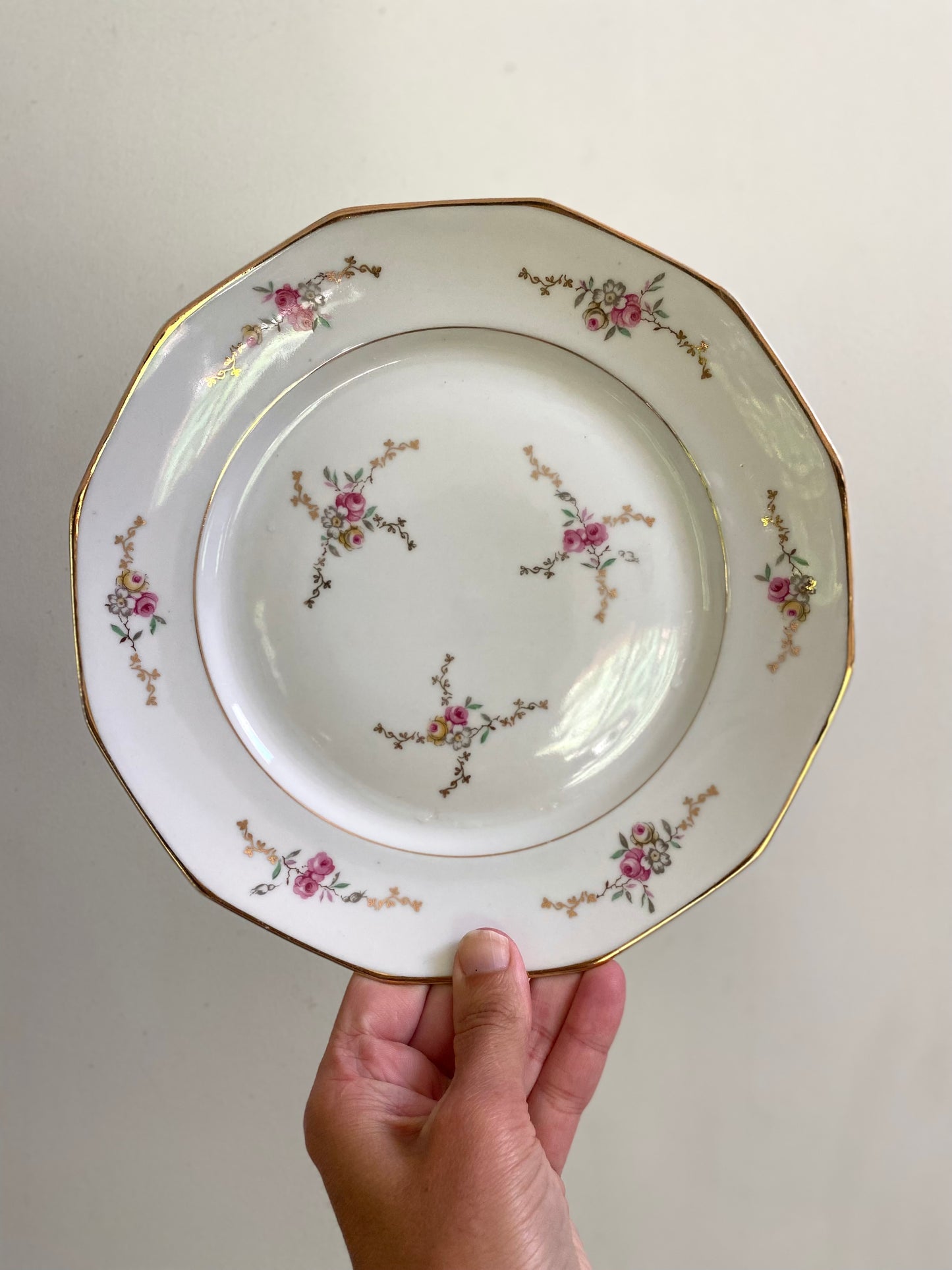 Assiettes plates - Porcelaine du Berry - CH-R France - Circa 1900