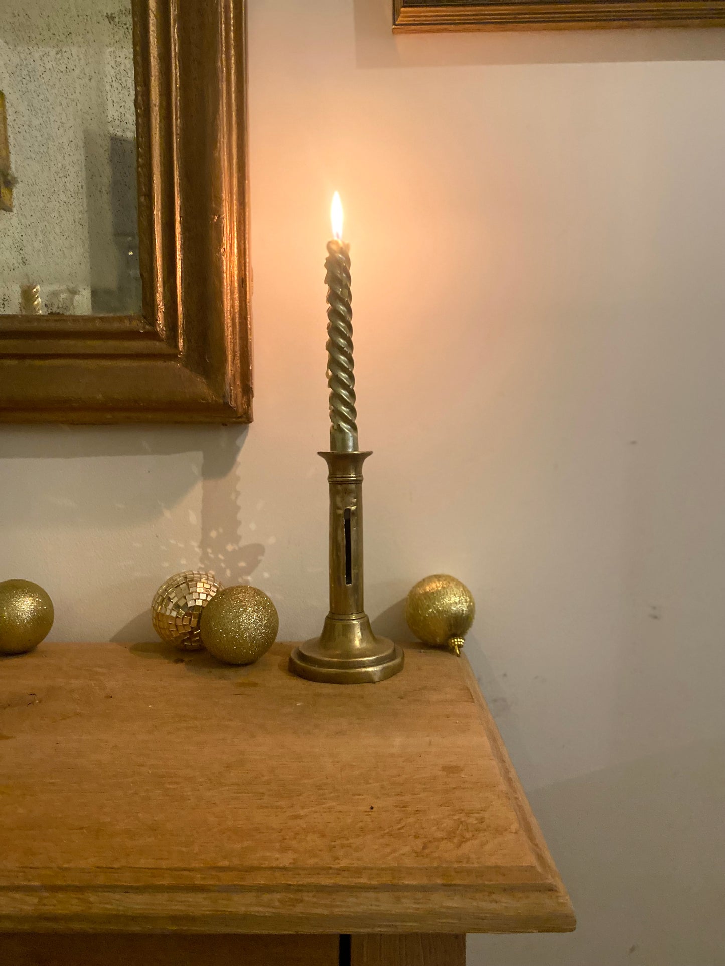 Bougeoir à poussoir XIXe siècle