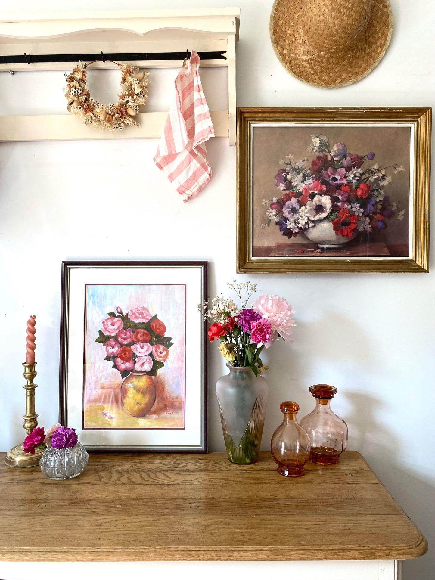 Huile sur toile ancienne encadrée