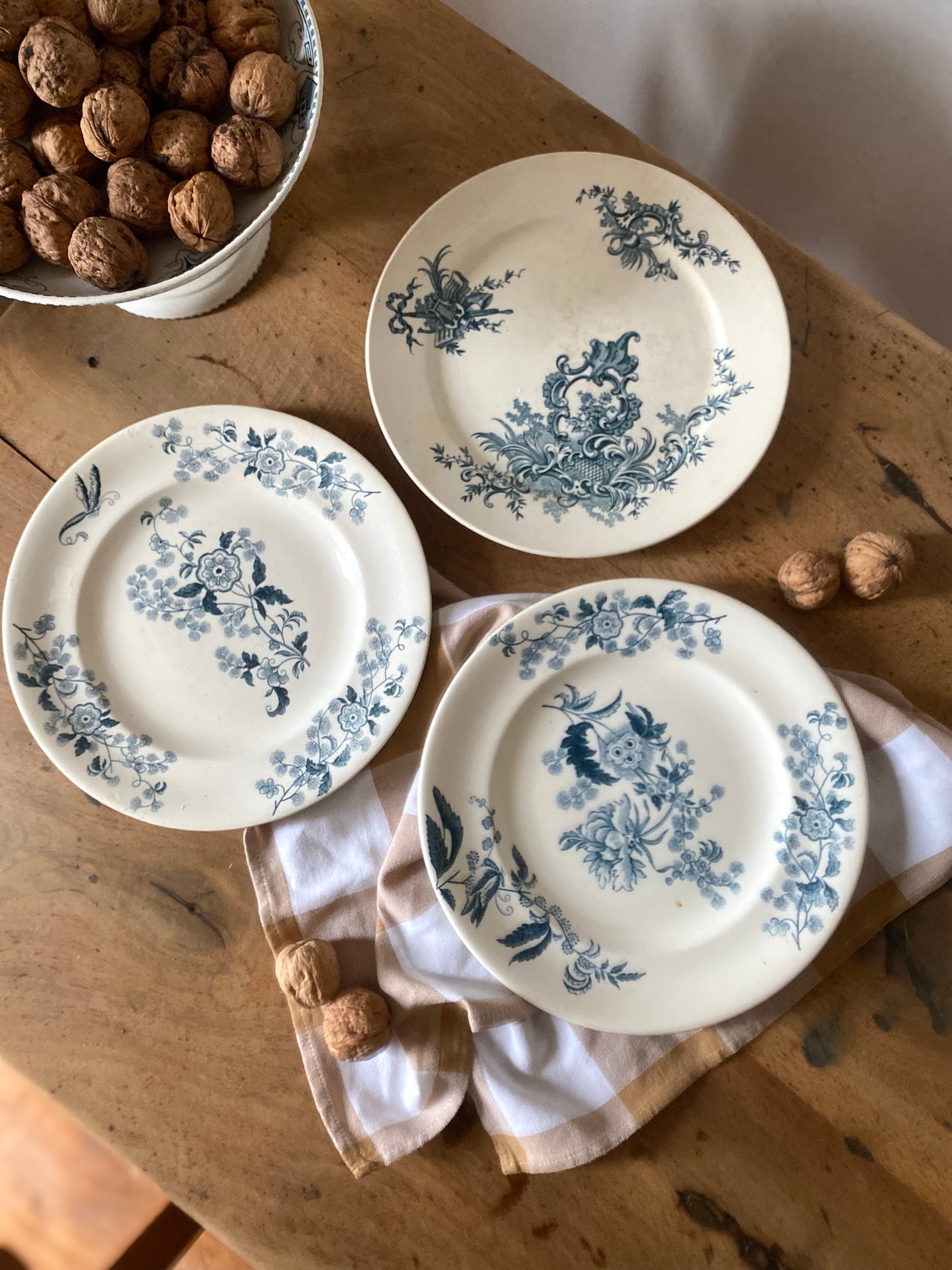 6 assiettes en faïence Terre de fer