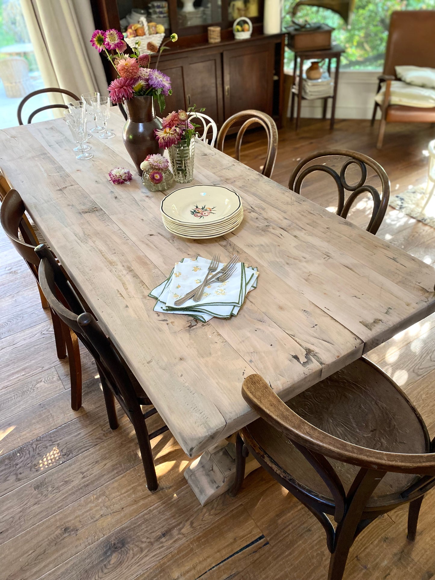 Table de ferme en bois massif ancien