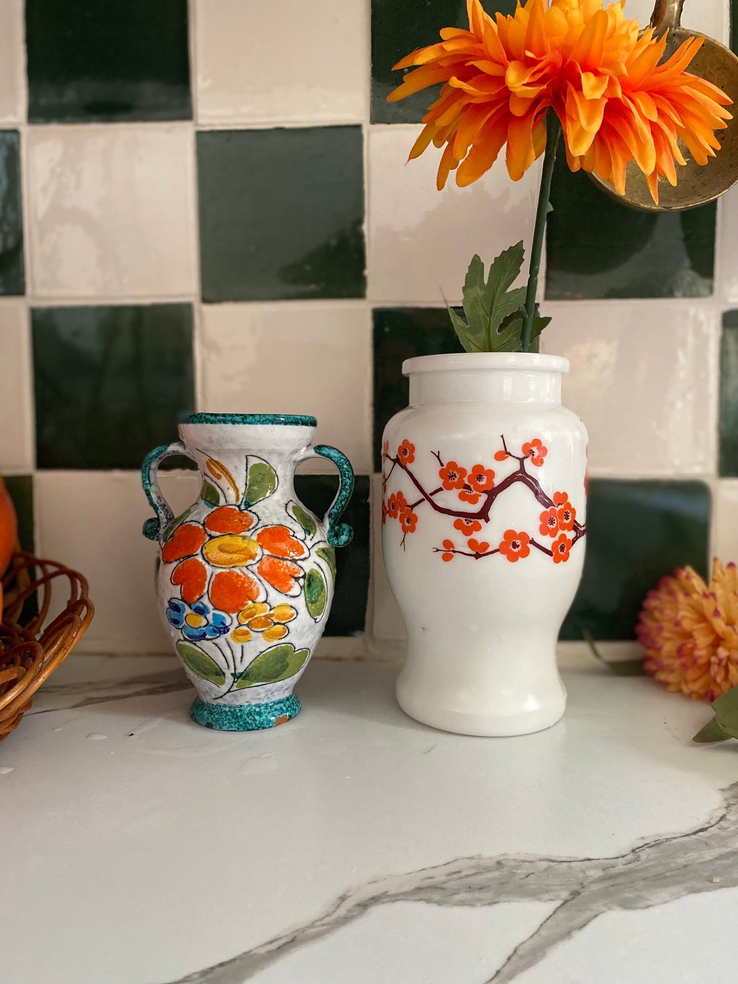 Vase en opaline vintage