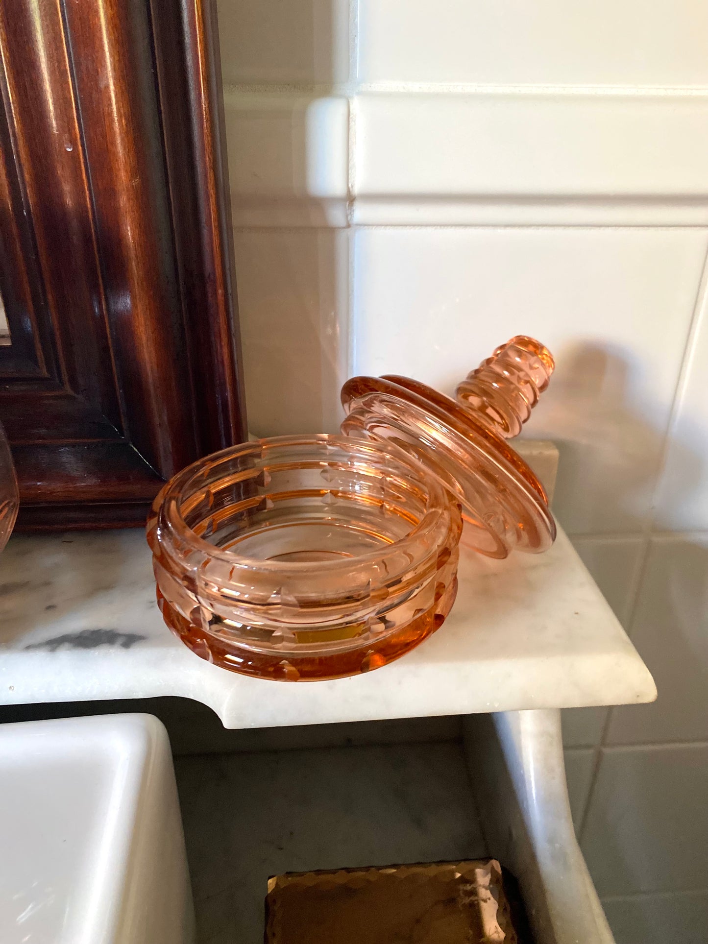 Poudrier en rosaline