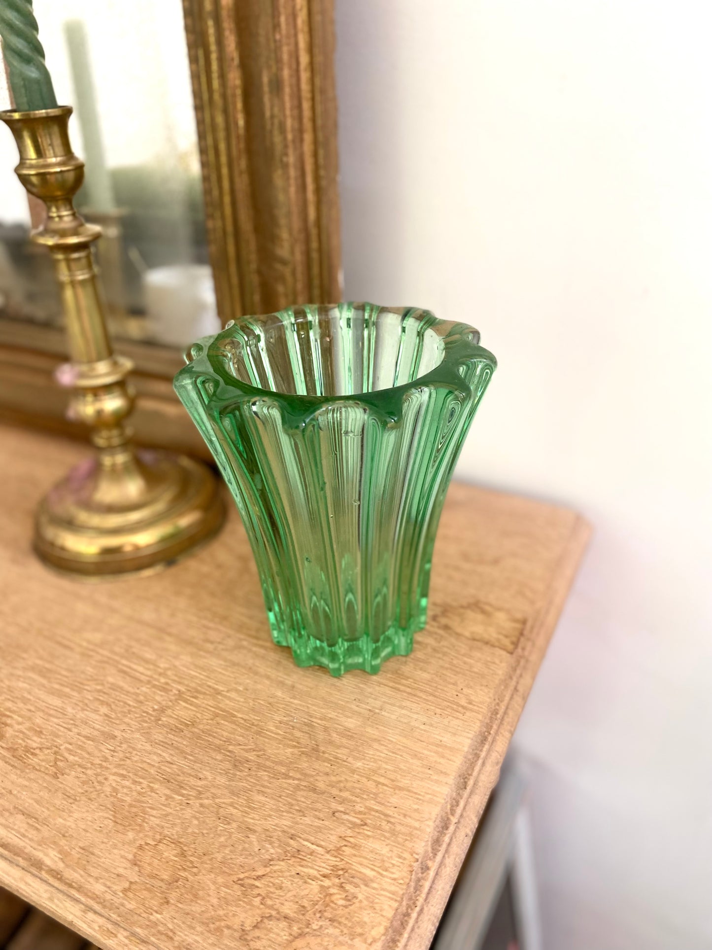 Vase en verre vintage
