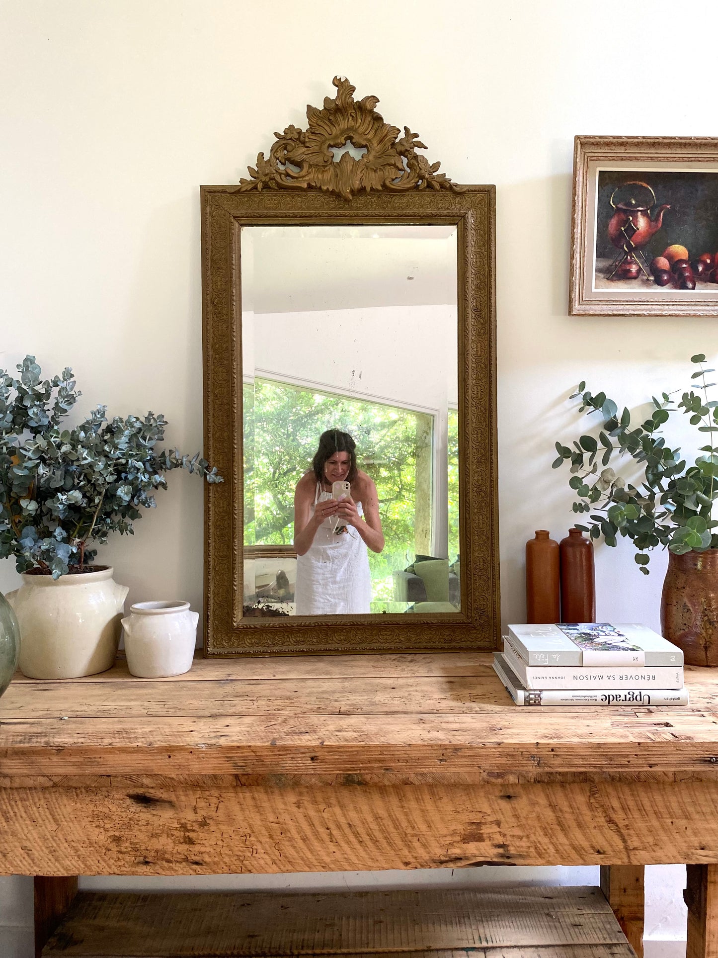 Grand miroir ancien baroque