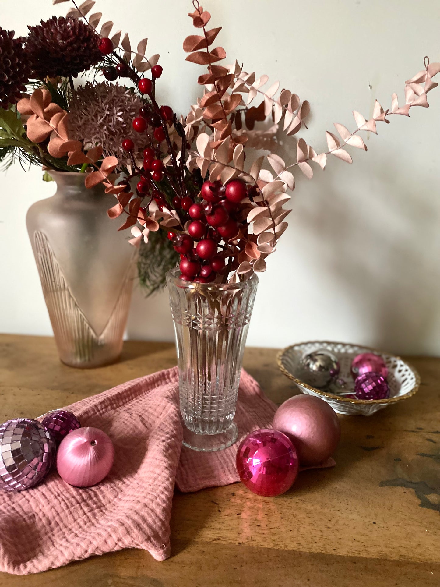 Vase en verre ancien